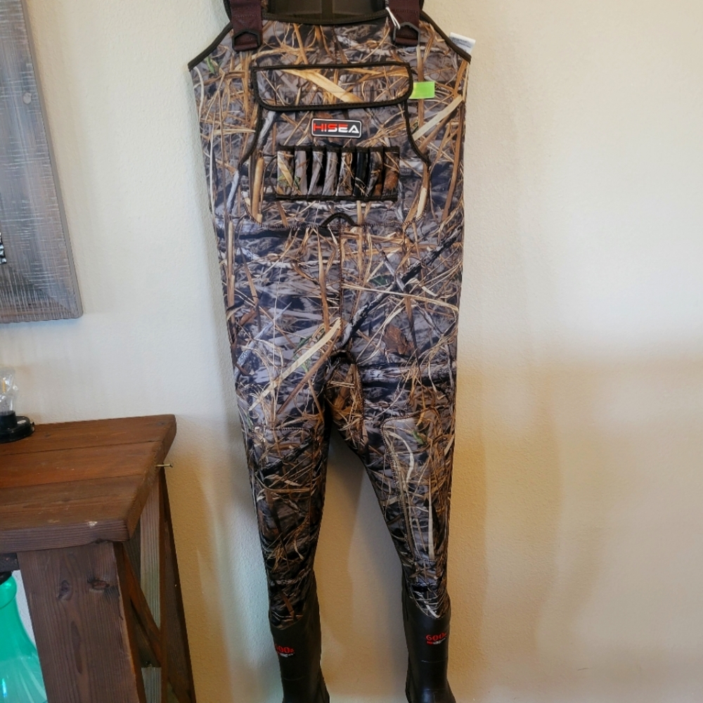 HISEA Men's Camouflage Chest Waders - Realtree Brown Camo